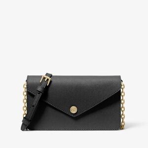 Michael Kors Small Saffiano Leather Envelope Crossbody Bag